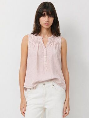 Treasure & Bond NordstromPink Embroidered Peasant Blouse Top XS NWT